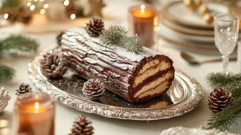 boîte bûche de noël bonne taille