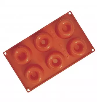 Silicone Mould - Donuts (6pcs)