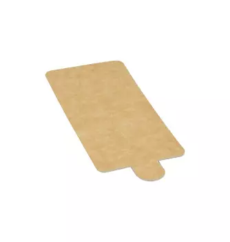 Lot of 500 Kraft Paper Boards with Strip - 10 x 5 cm