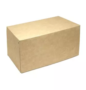 Lot de 25 boîte pour bûche en kraft - 20 x 11 x 10 cm