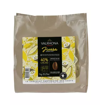 Chocolat de Couverture 1kg VALRHONA - Lait Jivara 40% Cacao