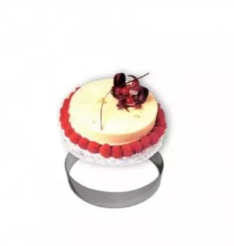 Cercle Mousse Pâtisserie Inox - Ø 16cm - H 4,5cm