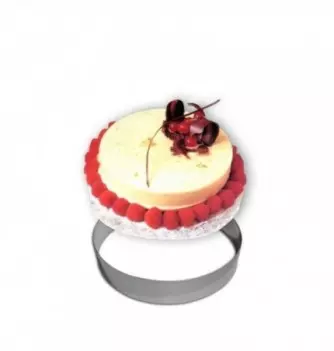 Cercle Mousse Pâtisserie Inox - Ø 20cm - H 4,5cm