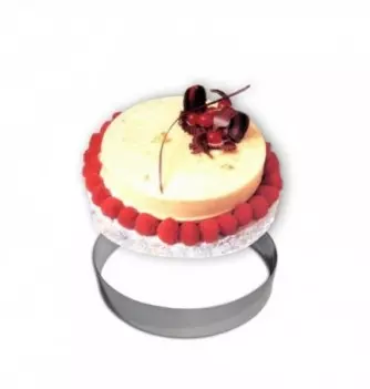 Cercle Mousse Pâtisserie Inox - Ø 26cm - H 4,5cm