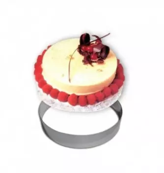 Cercle Mousse Pâtisserie Inox - Ø 28cm - H 4,5cm