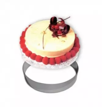 Cercle Mousse Pâtisserie Inox - Ø 32cm - H 4,5cm