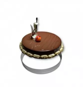 Cercle Mousse Pâtisserie Inox - Ø 26cm - H 4cm