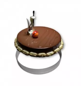 Cercle Mousse Pâtisserie Inox - Ø 30cm - H 4cm