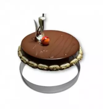 Cercle Mousse Pâtisserie Inox - Ø 32cm - H 4cm