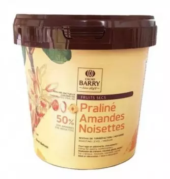 Praliné Amandes-Noisettes 1kg Barry - 25% Amandes - 25%...