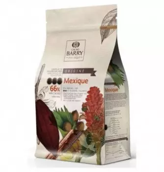 Chocolat de Couverture 1kg Barry - Noir Mexique 66% Cacao