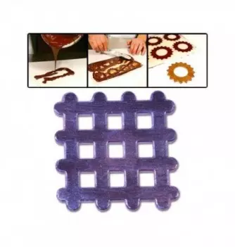 Decor Silicone Mould - Goffer Square x8