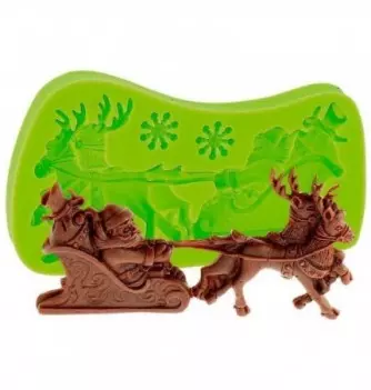 Silicone Mould - Christmas Sledge (4.5x11cm)