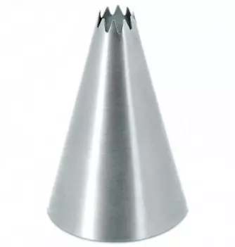 Petit-four 10 Teeth - Stainless Steel Piping Nozzle