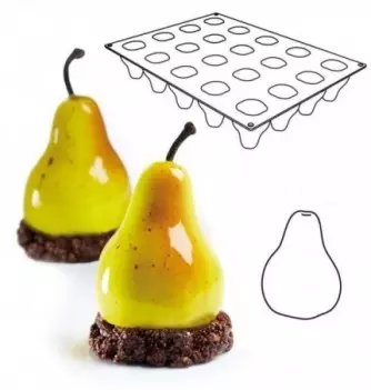 Pear Tutti Frutti - PAVOFLEX Moulds (53x70mm - 90ml)