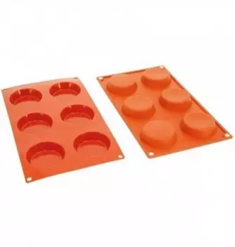 Silicone Mould - Decoflex Flan (6pcs)