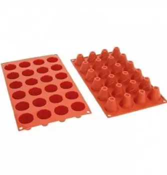 Silicone Mould - Deep Cone (24pcs)