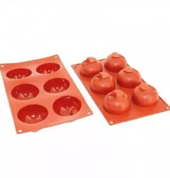 Silicone Mould - Decoflex Semi Sphere (6pcs)