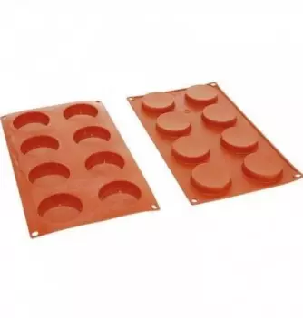 Silicone Mould - Decoflex Flan (8pcs)