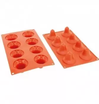 Moule Gâteau Silicone Cloche Décoflex - 8 pcs