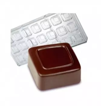 Moule Bonbon Chocolat Artisanal Carré Contour