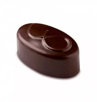 Oval with Rounded Lines Chocolate Mould