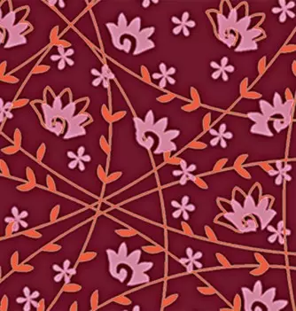 20 Chocolate Transfer Sheets - Pink Leaves 265x126mm