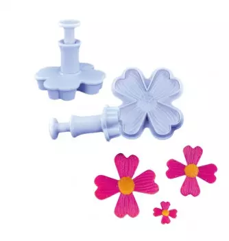 Flowers Cutters with Piston x3