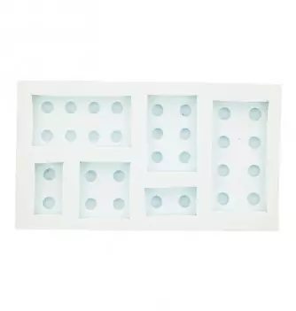 Moule Silicone Petites Briques 6pcs 2 à 4.5cm