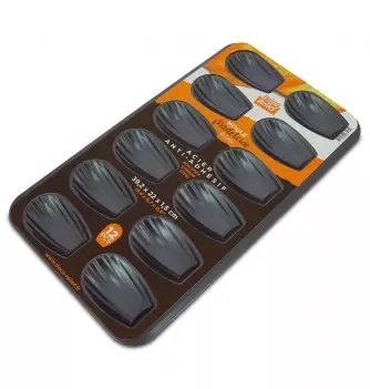 12 Madeleines - Anti-adherent Plate (39,2x22x1cm)