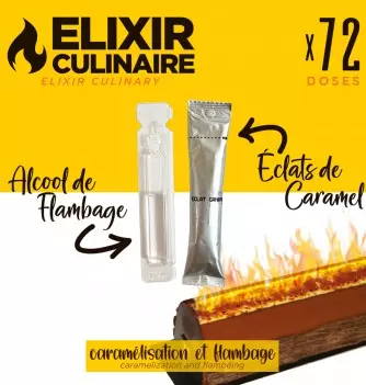 Culinary Elixir - Kit flakes of caramel + flambé alcohol...