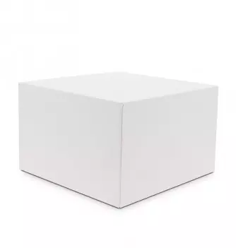 Set of 5 Pastry Boxes High White 28x28xh.18cm