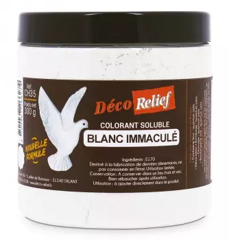 Colorant Alimentaire Blanc Immaculé - 300g