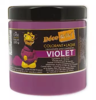 Colorant Alimentaire Liposoluble Violet Laque 100g