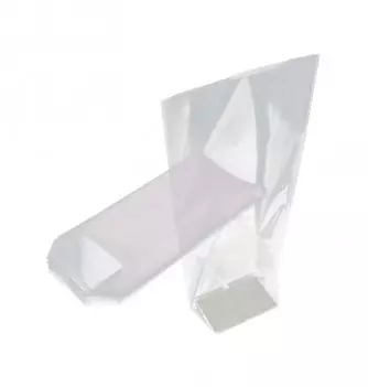 100 Sachets Fond Carton Transparents - 10x22cm - 35µ