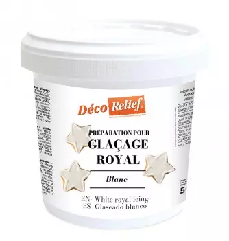 Glaçage royal blanc en poudre